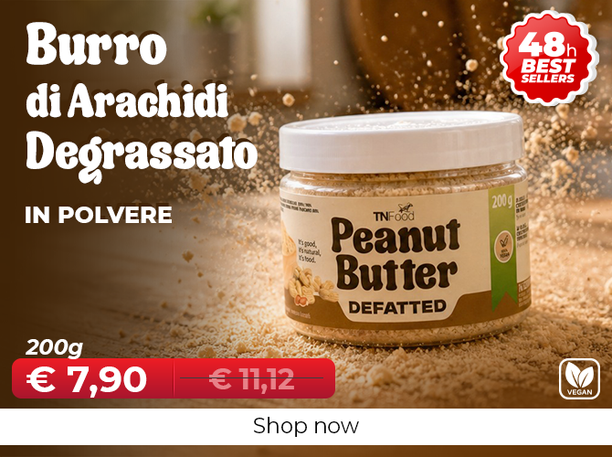 Burro d'arachidi degrassato in polvere